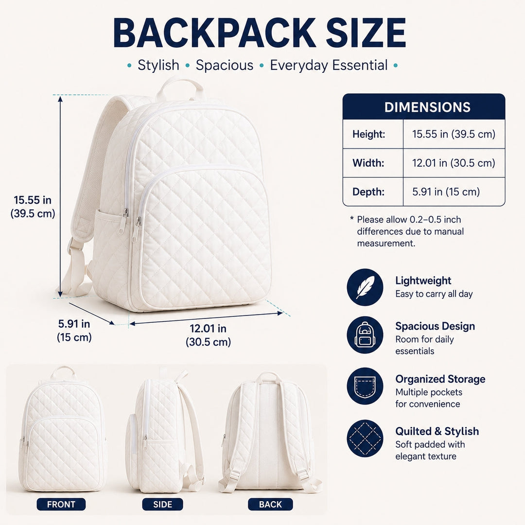 Purple Floral & Mountain Quilted Backpack LV05