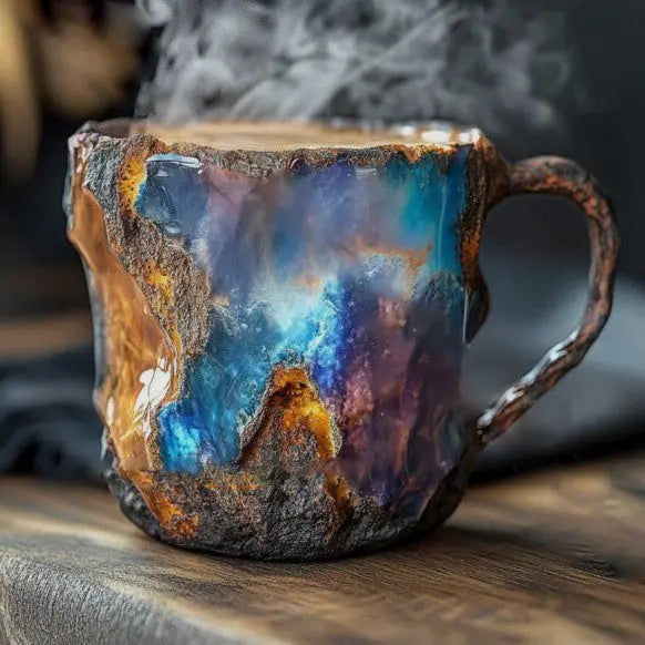 Crystal-Infused Mineral Coffee Mugs